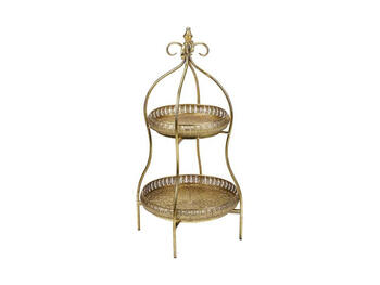 RAISSA ALZATA 2 PIANI METALLO ROTONDO CM 45X57   Alessandrelli Business Solutions