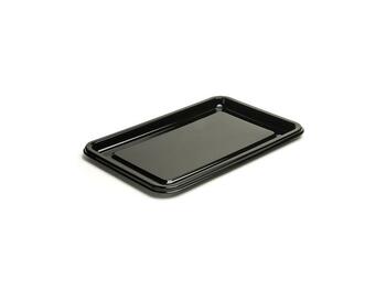 PIATTO RETTANGOLARE PMMA NERO 230X420 MM   Alessandrelli Business Solutions