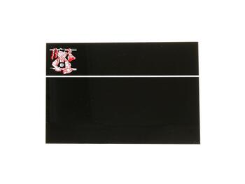 LAVAGNETTA SEGNAPREZZO CON CORNICE E SPILLO POLIPROPILENE NERA 120X80 MM   Alessandrelli Business Solutions