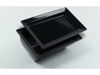 BRESCIA VASCHETTA MELAMMINA NERA 265X325X60 MM   Alessandrelli Business Solutions