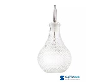 ACETIERA IN CRISTALLO VINTAGE CON BECCUCCIO IN ACCIAIO INOX 340 ML   Alessandrelli Business Solutions