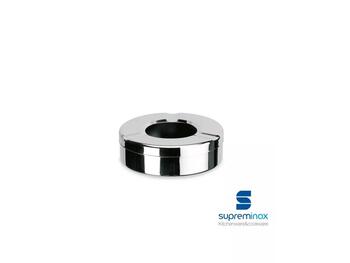 POSACENERE DA TAVOLO CILINDRICO IN ACCIAIO INOX 8,6 CM H 4,5 CM   Alessandrelli Business Solutions
