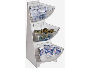 MULTI DISPENSER 3 PIANI INOX 41   Alessandrelli Business Solutions