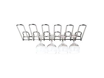 RASTRELLIERA PORTA BICCHIERI INOX 45X31   Alessandrelli Business Solutions