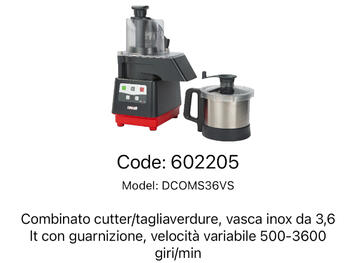 COMBINATO CUTTER TAGLIAVERDURE 3,6   Alessandrelli Business Solutions
