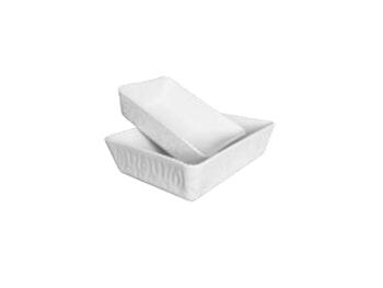 PIROFILA RETTANGOLARE ALTA SMERLATA BIANCO RELIEF   Alessandrelli Business Solutions
