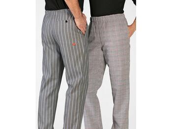 PANTALONE ASTRO PRINCIPE DI GALLES CON RIGHE ROSSO   Alessandrelli Business Solutions