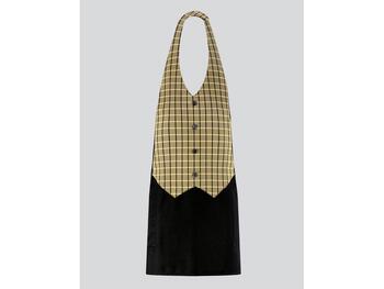 GREMBIULE SIMON UNISEX NERO-SCOZZESE   Alessandrelli Business Solutions