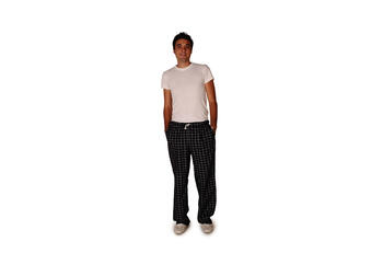 PANTALONE CUOCO SVELTO NERO QUADRI   Alessandrelli Business Solutions