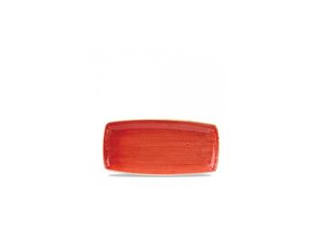 STONECAST BERRY RED OBLONG PLATE   Alessandrelli Business Solutions