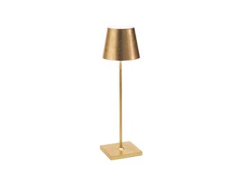 POLDINA LAMPADA TAVOLO FOGLIA ORO   Alessandrelli Business Solutions