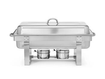 CHAFING DISH FIORA GN 1/1 9LT. RETTANGOLARE   Alessandrelli Business Solutions