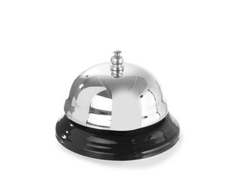 CAMPANELLO PER RECEPTION CROMATO 85XH57 MM   Alessandrelli Business Solutions