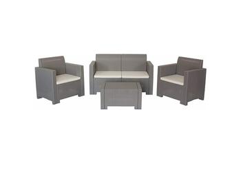 SET NEBRASKA 2 RATTAN TAUPE   Alessandrelli Business Solutions