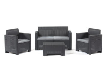 SET NEBRASKA 2 RATTAN ANTRACITE   Alessandrelli Business Solutions