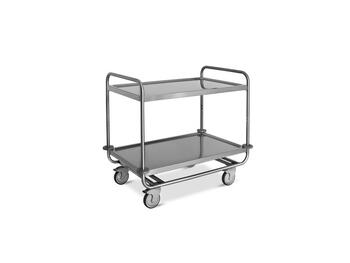 CARRELLO INOX STAMPATO 2 PIANI   Alessandrelli Business Solutions
