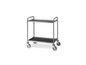 CARRELLO INOX STAMPATO 2P   80X50   Alessandrelli Business Solutions