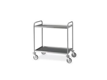 CARRELLO INOX STAMPATO 2P  120X60   Alessandrelli Business Solutions