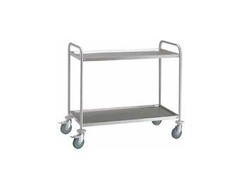 CARRELLO DUE PIANI INOX STAMPATO   Alessandrelli Business Solutions