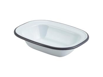 PIATTO TORTA RETTANGOLARE CM.16 SMALTO BIACO   Alessandrelli Business Solutions