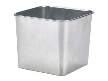 CONTENITORE QUADRATO 8X8X6 METALLO   Alessandrelli Business Solutions