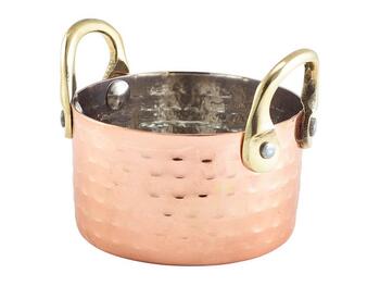 MINI CASSERUOLA RAME MARTELLATO 8,2X5   Alessandrelli Business Solutions