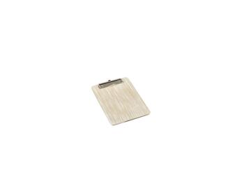 PORTAMENÙ CON CLIP LEGNO BIANCO A5   Alessandrelli Business Solutions