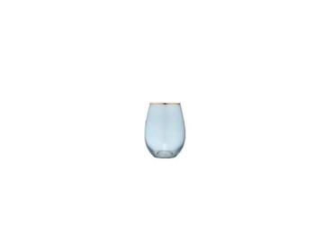 CHLOE AQUA GOLD GLASS TUMBLER   Alessandrelli Business Solutions