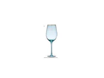 CHLOE AQUA GOLD WINE GLASS   Alessandrelli Business Solutions