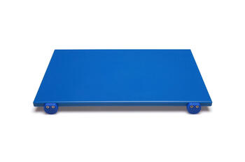 TAGLIERE IN POLIETILENE  BLU 60X40X2 CON FERMI DI BATTUTA E VITI INOX   Alessandrelli Business Solutions