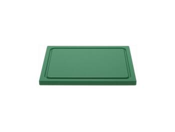 TAGLIERE POLIETILENE VERDE 40X30X2 CON CANALINA  DI RACCOLTA E PIEDINI ANTISCIVOLO   Alessandrelli Business Solutions