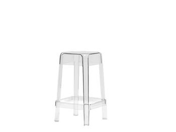 SGABELLO RUBIK H.75 POLIPR.TRASPAR.   Alessandrelli Business Solutions