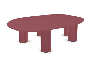 TAVOLO HYPPO 104X73 H28,5  ROSSO CA   Alessandrelli Business Solutions