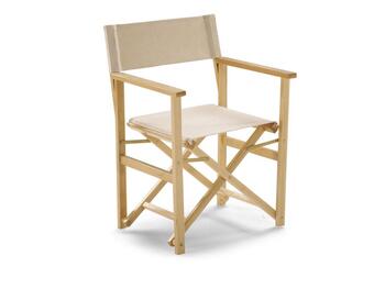 SEDIA REGISTA MODELLO D-11 FAGGIO NATURALE, TELA ECRU   Alessandrelli Business Solutions