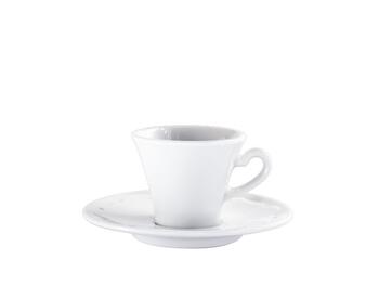 TAZZA CAFFÈ CON PIATTO VIVALDI BIANCO   Alessandrelli Business Solutions