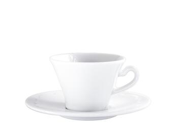 TAZZA CAPPUCCINO CON PIATTO VIVALDI BIANCO   Alessandrelli Business Solutions