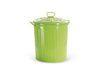 BIDONE ZINCATO LT.35 VERDE   Alessandrelli Business Solutions