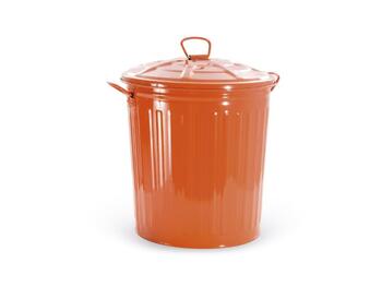 BIDONE ZINCATO LT.62 ARANCIO   Alessandrelli Business Solutions