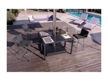 TAVOLO ROMEO ANTRACITE 120X60X75   Alessandrelli Business Solutions