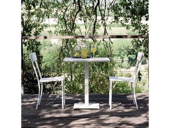 SEDIA MOGAN CON SCHIENALINO IN LEGNO BIANCO PERLA/NATURALE   Alessandrelli Business Solutions