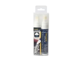 SET 2 PENNARELLI GESSO LIQUIDO BIANCO   Alessandrelli Business Solutions