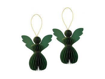 DECORO CARTA PZ.2 ANGELO 12 VERDE   Alessandrelli Business Solutions