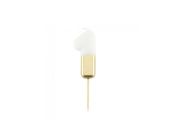 CANDELA CM.10,5 BIANCO/ORO   Alessandrelli Business Solutions