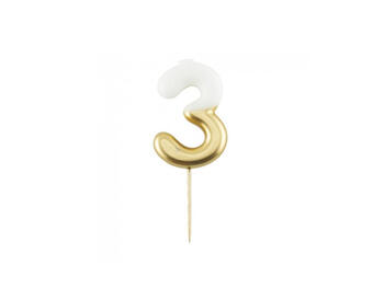 CANDELA CM.10,5 BIANCO/ORO   Alessandrelli Business Solutions