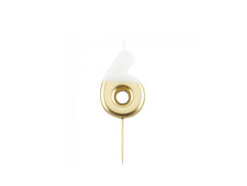 CANDELA CM.10,5 BIANCO/ORO   Alessandrelli Business Solutions