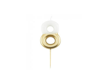 CANDELA CM.10,5 BIANCO/ORO   Alessandrelli Business Solutions