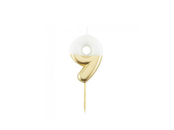 CANDELA CM.10,5 BIANCO/ORO   Alessandrelli Business Solutions