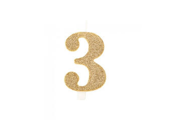 CANDELINA BIO GLITTER N.3 ORO 9,5   Alessandrelli Business Solutions