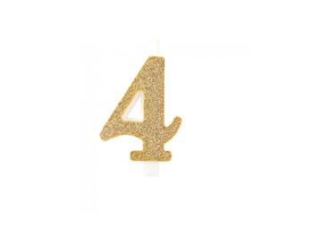 CANDELINA BIO GLITTER N.4 ORO 9,5   Alessandrelli Business Solutions