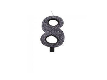 CANDELINA BIO NERO GLITTER N.8 9,5   Alessandrelli Business Solutions